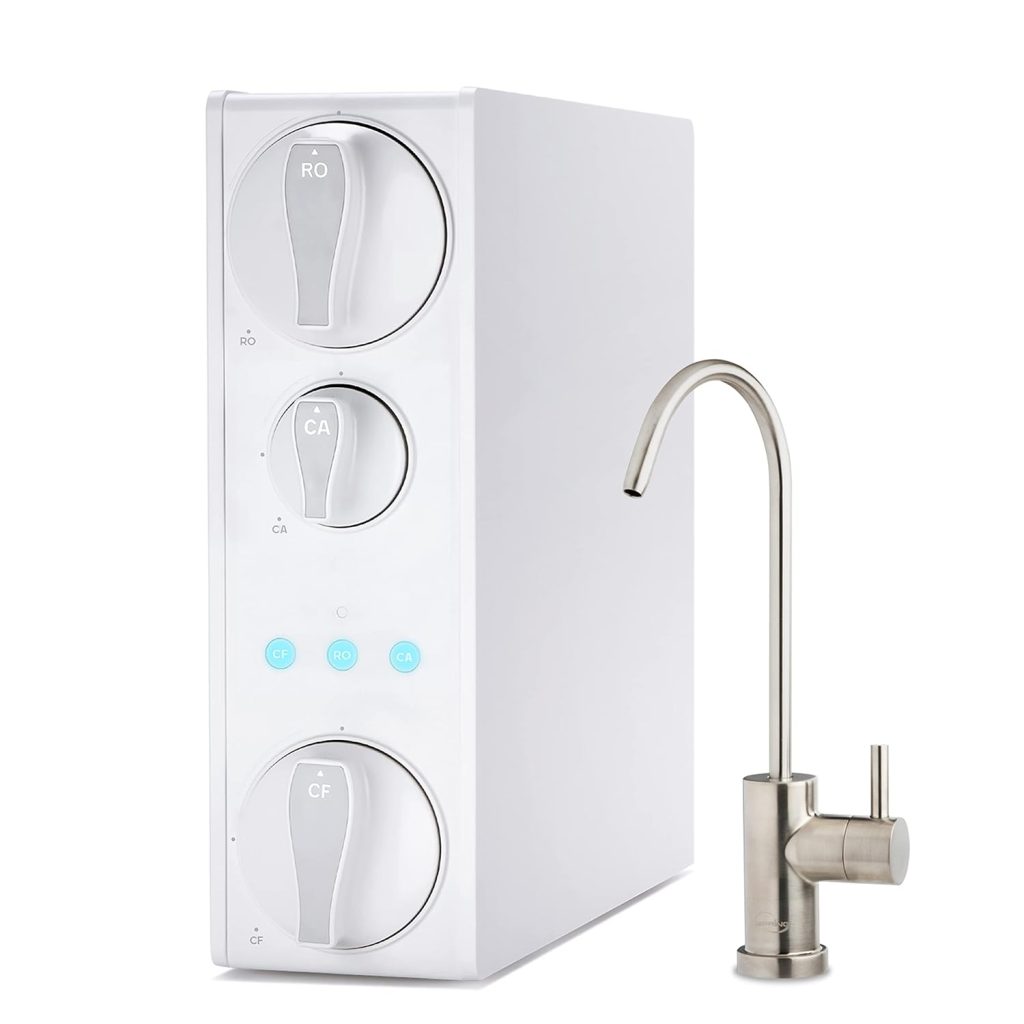 iSpring RCC7AK, NSF Certified 75 GPD, Alkaline 6-Stage Reverse Osmosis System, pH+ Remineralization RO Water Filter System Under Sink, Superb Taste Drinking Water Filter
