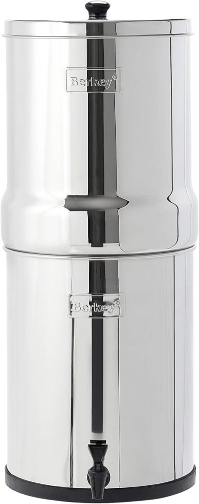 Royal Berkey Gravity-Fed Stainless Steel Countertop Water Filter System 3.25 Gallon with 2 Authentic Black Berkey Elements BB9-2 Filters Royal Berkey Gravity-Fed Stainless Steel Countertop Water Filter System 3.25 Gallon with 2 Authentic Black Berkey Elements BB9-2 Filters