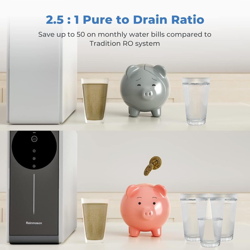 8 Stage Tankless Reverse Osmosis System NSF Certifed TDS Reduction 500GPD RO Water Filter System Under Sink Reverse Osmosis Water Filtration System for Home Kitchen Apartment (RMS-WP-RO500) 8 Stage Tankless Reverse Osmosis System NSF Certifed TDS Reduction 500GPD RO Water Filter System Under Sink Reverse Osmosis Water Filtration System for Home Kitchen Apartment (RMS-WP-RO500)