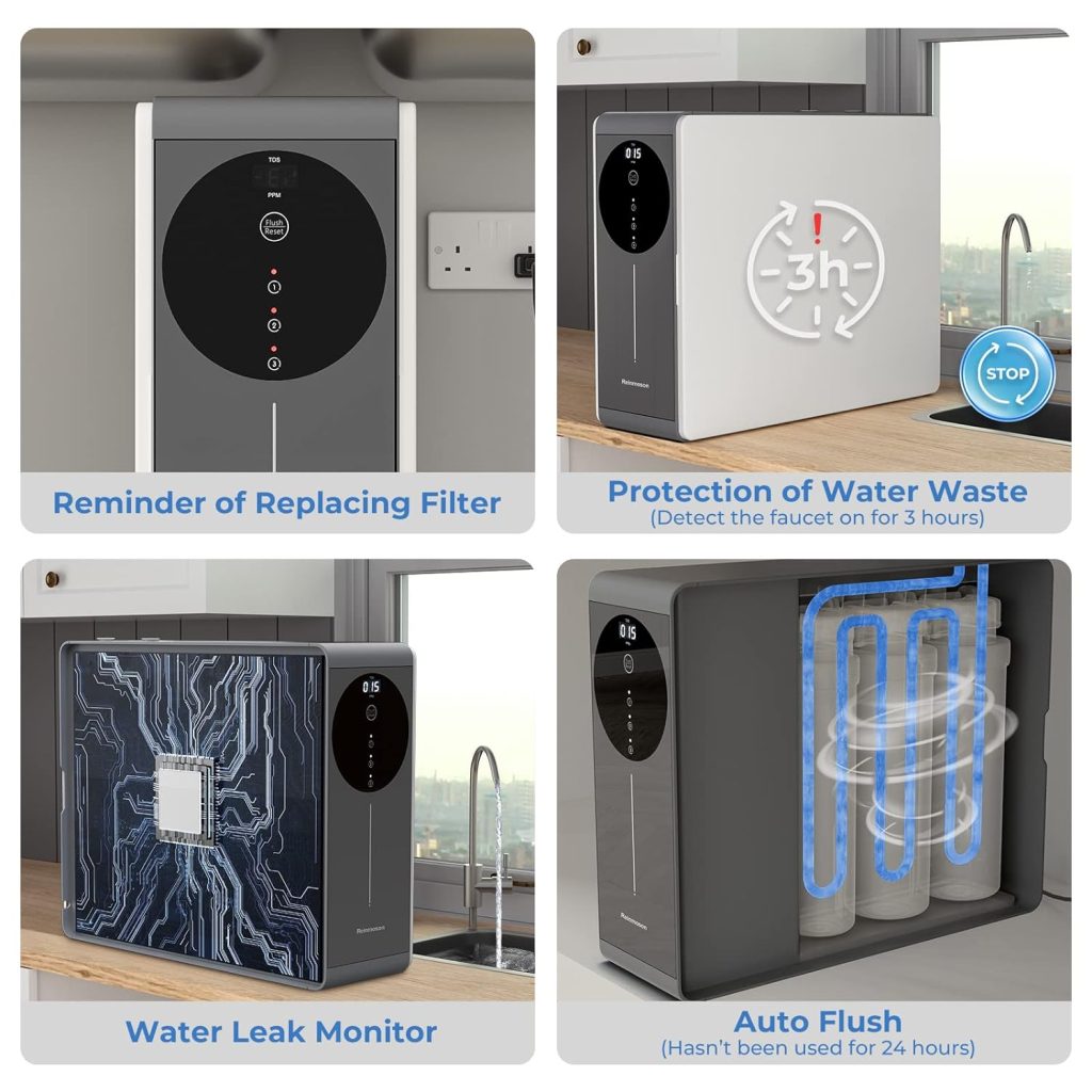 8 Stage Tankless Reverse Osmosis System NSF Certifed TDS Reduction 500GPD RO Water Filter System Under Sink Reverse Osmosis Water Filtration System for Home Kitchen Apartment (RMS-WP-RO500) 8 Stage Tankless Reverse Osmosis System NSF Certifed TDS Reduction 500GPD RO Water Filter System Under Sink Reverse Osmosis Water Filtration System for Home Kitchen Apartment (RMS-WP-RO500)