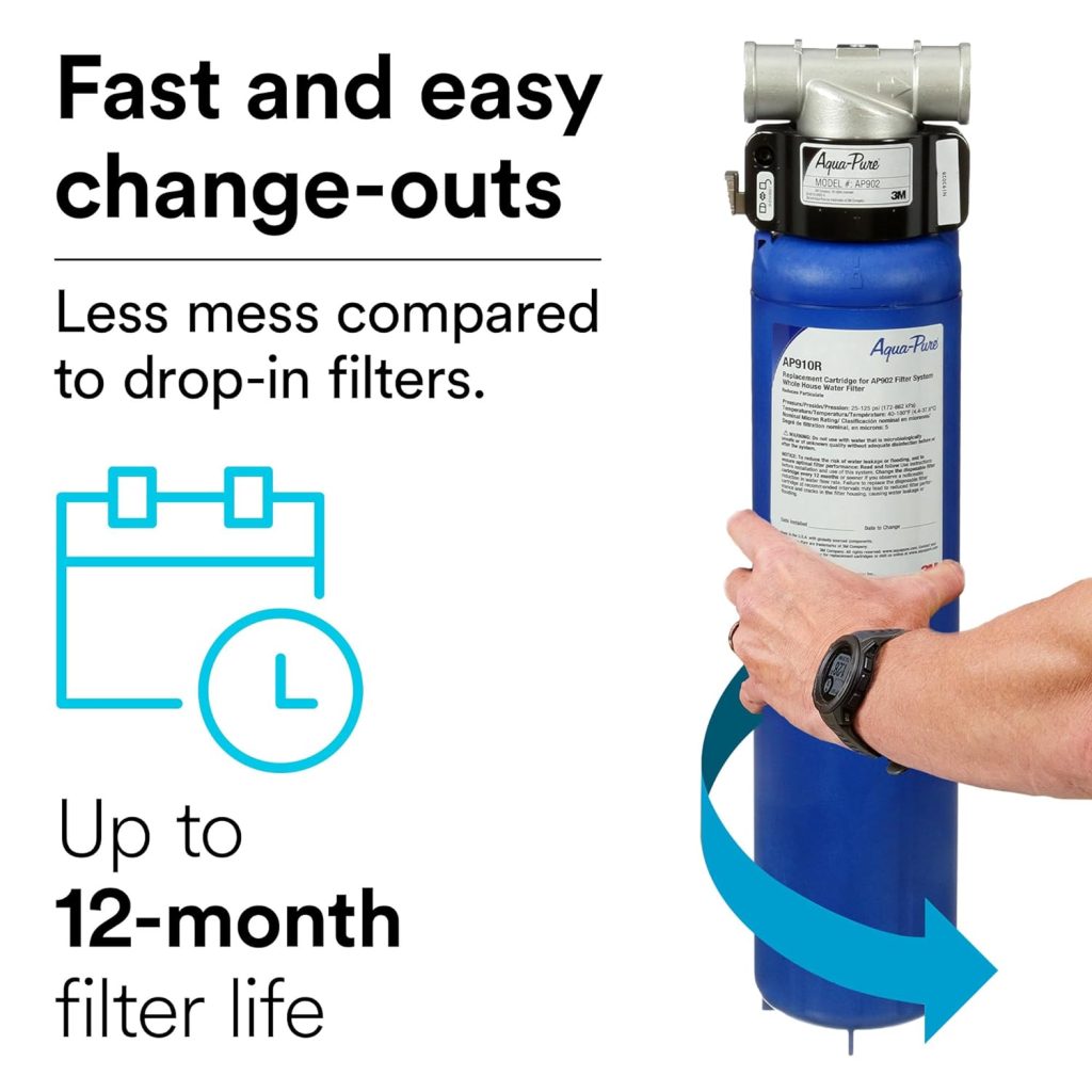 Aqua-Pure Whole House Sanitary Quick Change Replacement Water Filter AP917HD, For Aqua-Pure System AP903, Reduces Sediment, Chlorine Taste and Odor Aqua-Pure Whole House Sanitary Quick Change Replacement Water Filter AP917HD, For Aqua-Pure System AP903, Reduces Sediment, Chlorine Taste and Odor
