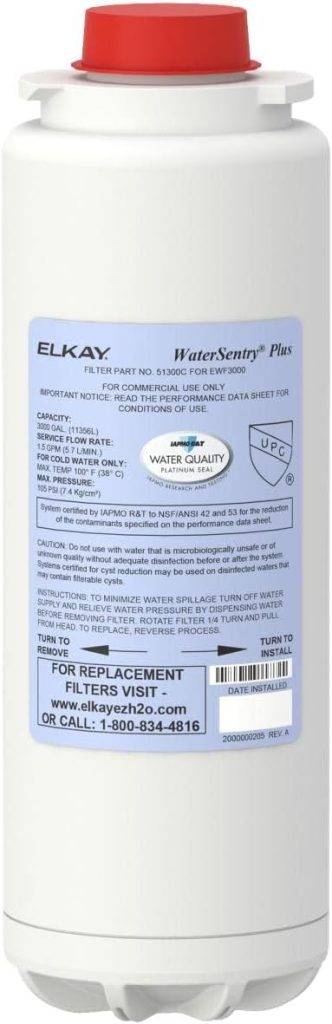 Elkay 51300C_12PK WaterSentry Replacement Filters (Bottle Fillers  Liv Pro), 12 Count (Pack of 1), White Elkay 51300C_12PK WaterSentry Replacement Filters (Bottle Fillers  Liv Pro), 12 Count (Pack of 1), White