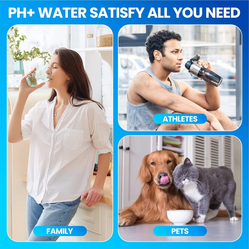 GWS ProQ2 Alkaline Water, Reverse Osmosis System, 6 Stage Quick-Change Water Filter Replacement, Under Sink Water Filtration System, Alkaline Water System for Essential Minerals, NSF Parts, 50GPD