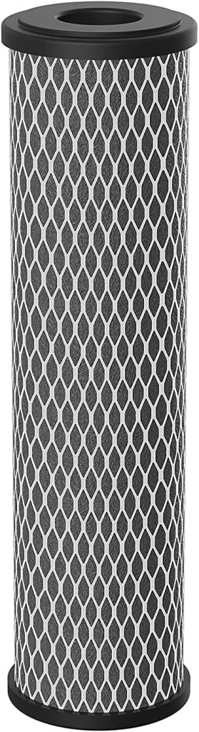 Pentair Pentek C1-20 Carbon Water Filter, 20-Inch, Whole House Dual Purpose Powdered Activated Carbon-Impregnated Cellulose Replacement Cartridge, 20 x 2.5, 5 Micron, Pack of 14
