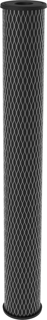 Pentair Pentek C1-20 Carbon Water Filter, 20-Inch, Whole House Dual Purpose Powdered Activated Carbon-Impregnated Cellulose Replacement Cartridge, 20 x 2.5, 5 Micron, Pack of 14