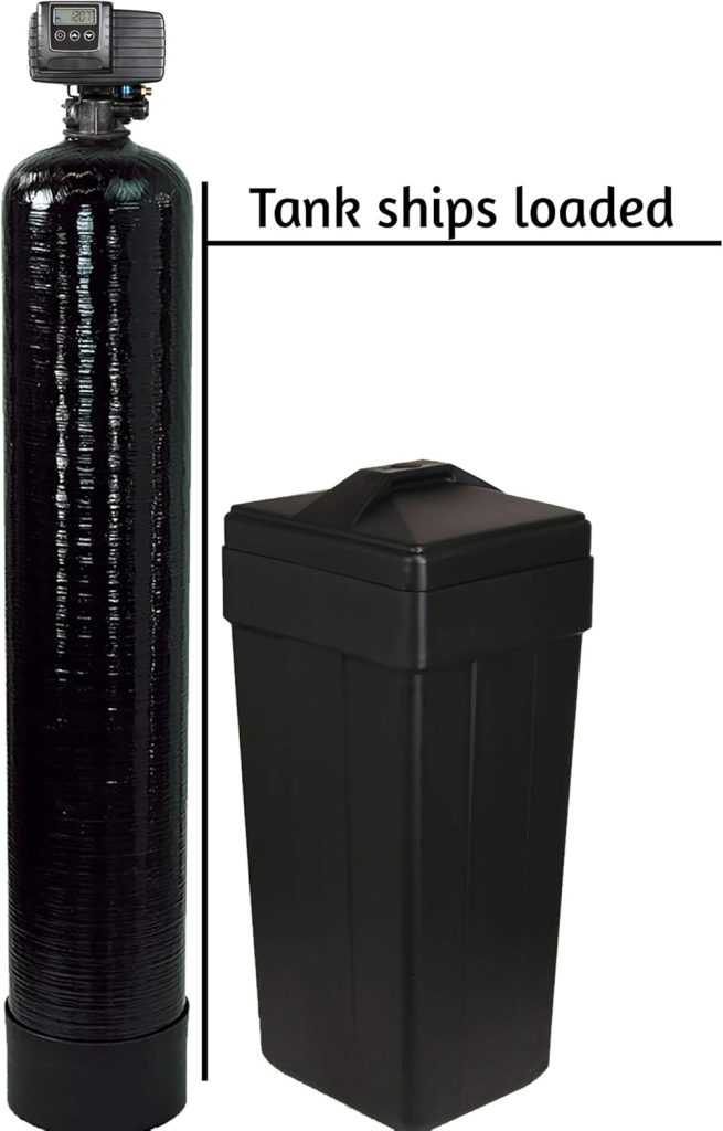 AFWFilters 5600sxt Metered On-demand 48,000 Grain Water Softener with brine tank, bypass and 1 adapters