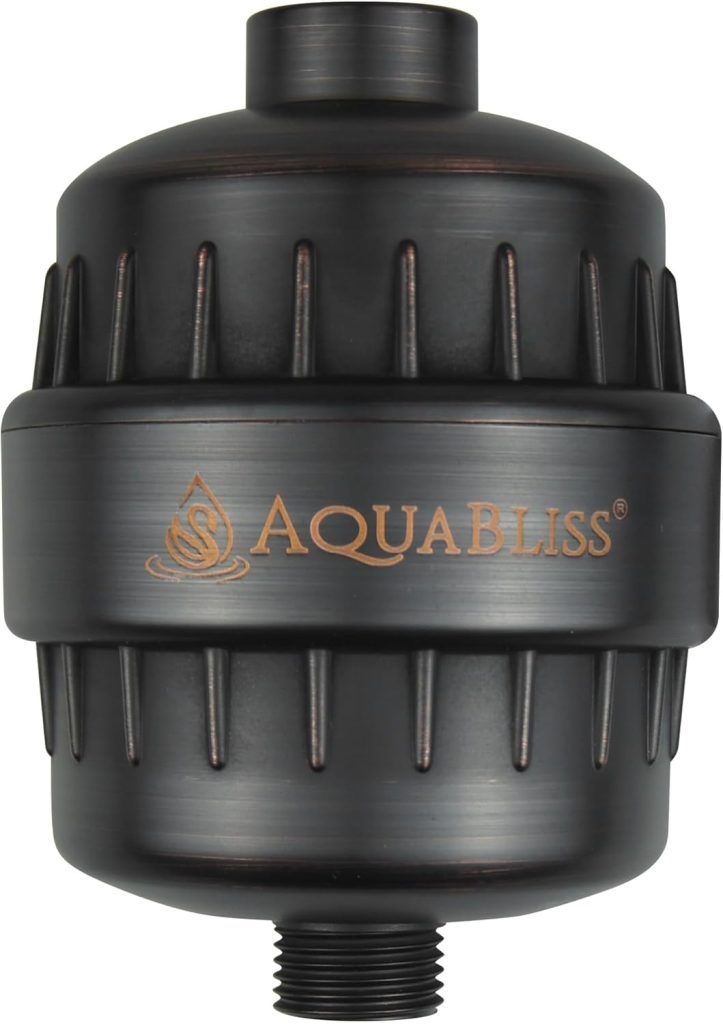 AquaBliss High Output Revitalizing Shower Filter - Reduces Dry Itchy Skin, Dandruff, Eczema, and Dramatically Improves The Condition of Your Skin, Hair and Nails - Chrome (SF100)