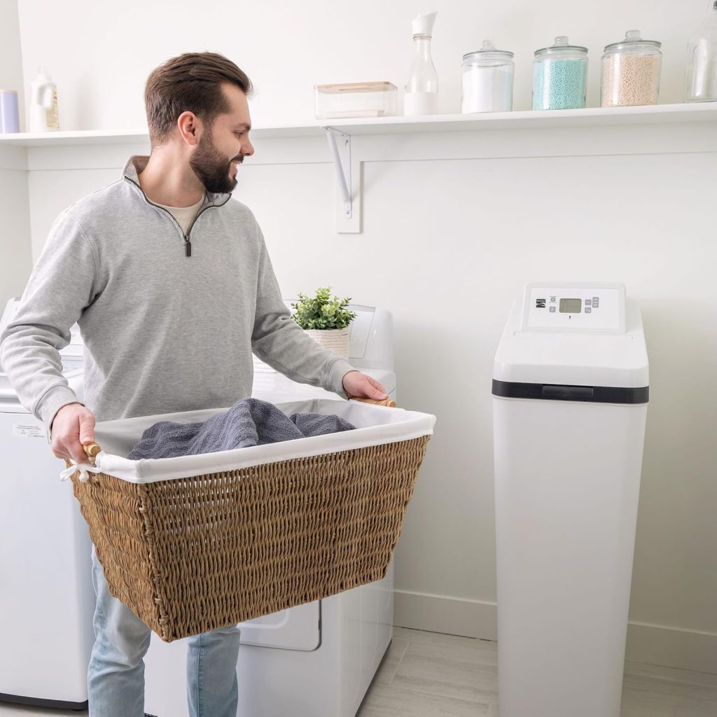 Kenmore 350 Water Softener With High Flow Valve | Reduce Hardness Minerals  Clear Water Iron In Your Home | Whole House | Easy To Install | Grey Kenmore 350 Water Softener With High Flow Valve | Reduce Hardness Minerals  Clear Water Iron In Your Home | Whole House | Easy To Install | Grey