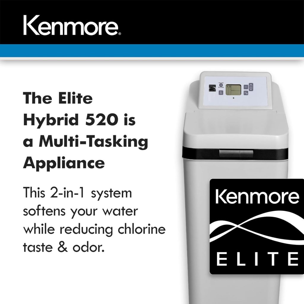 Kenmore 350 Water Softener With High Flow Valve | Reduce Hardness Minerals  Clear Water Iron In Your Home | Whole House | Easy To Install | Grey Kenmore 350 Water Softener With High Flow Valve | Reduce Hardness Minerals  Clear Water Iron In Your Home | Whole House | Easy To Install | Grey
