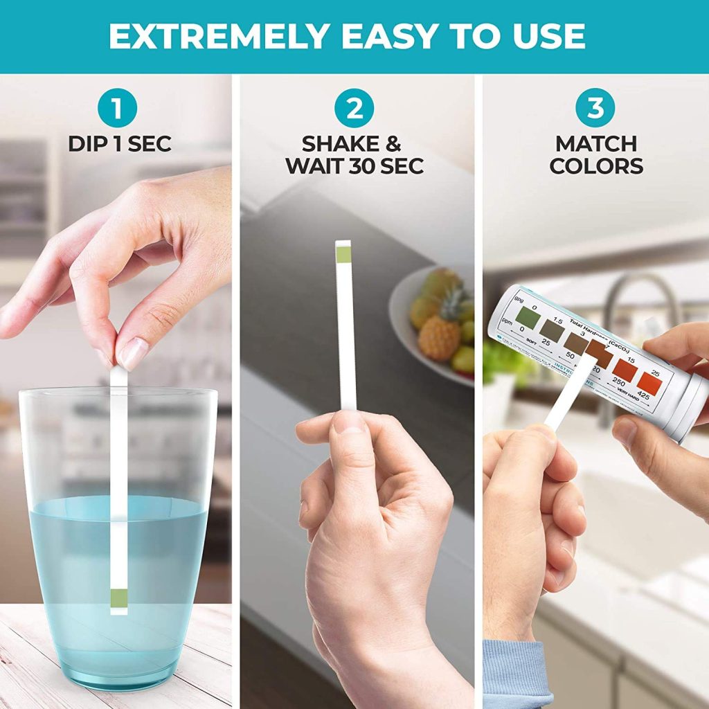 Varify Water Hardness Test Kit - Water Testing Kit for Home, Drinking, Well, Spa, Swimming Pool, Softener, Dishwasher  More - Hard Water Test Strips for Calcium, Magnesium etc (0-425 pmm, 150 Strips) Varify Water Hardness Test Kit - Water Testing Kit for Home, Drinking, Well, Spa, Swimming Pool, Softener, Dishwasher  More - Hard Water Test Strips for Calcium, Magnesium etc (0-425 pmm, 150 Strips)